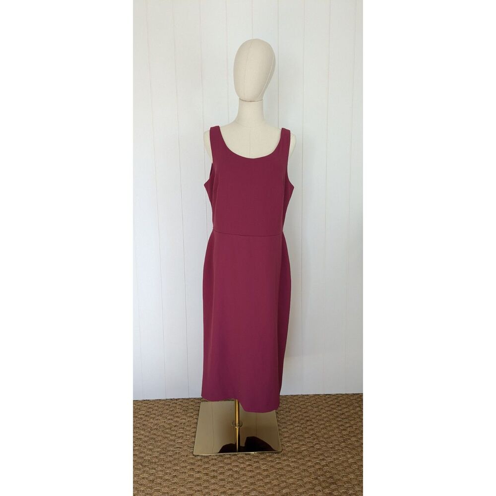 Betsey Johnson Midi Tank Dress - Size 12 - Dark Pink
